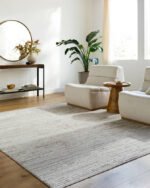 Shakinah Modern Dark Brown/Light Gray Area Rug - Image 3