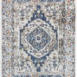 Elimelech Traditional Light Silver Area Rug