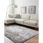 Shenika Modern Light Brown/Charcoal Area Rug