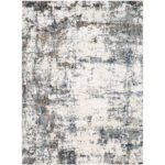 Narah Solid and Border Dark Blue Area Rug