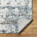 Narah Solid and Border Dark Blue Area Rug - Image 5