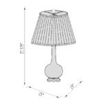 Jennis Modern Navy Table Lamp - Image 8
