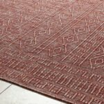 Benjaman Bohemian Burgundy Area Rug - Image 2