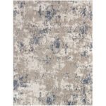 Latrese Modern Dark Blue Area Rug