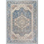 Tierney Traditional Denim Area Rug