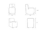 Vashon Light Beige Dining Chair - Image 11