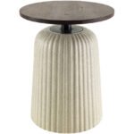 Sherise Dark Brown End Table