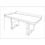 Jeanine Brown Dining Table - Image 8