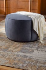 Chanae Medium Gray Ottoman - Image 4