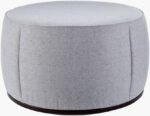 Chanae Light Gray Ottoman