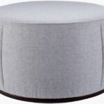 Chanae Light Gray Ottoman