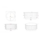Christne Black Coffee Table - Image 4