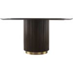 Allisa Dark Brown Dining Table - Image 5