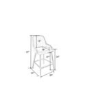 Shirlee Black Counter Stool - Image 6