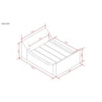 Aris Beige/Brown Upholstered Bed - Image 4