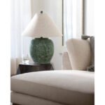 Deeandra Modern Dark Green Table Lamp - Image 5