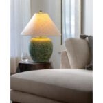 Deeandra Modern Dark Green Table Lamp - Image 6