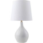 Thomasine Modern White Table Lamp