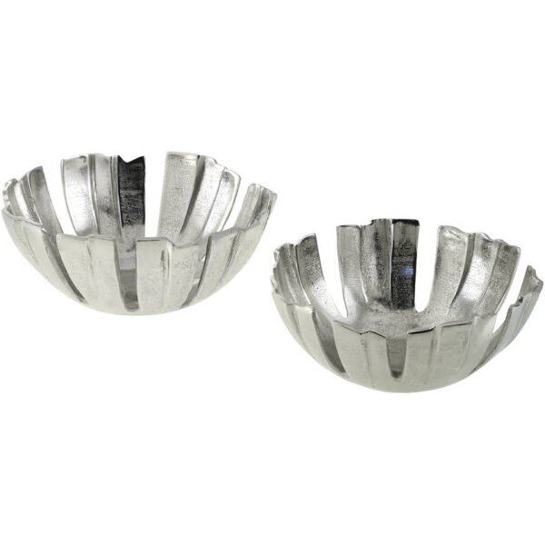 Renate Metallic - Silver Decorative Bowl
