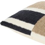 Yasser Jet Black/Khaki Pillow Cover - Image 3