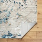 Illiam Modern Blue Area Rug - Image 4
