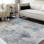 Jakki Rustic Blue/Charcoal Area Rug