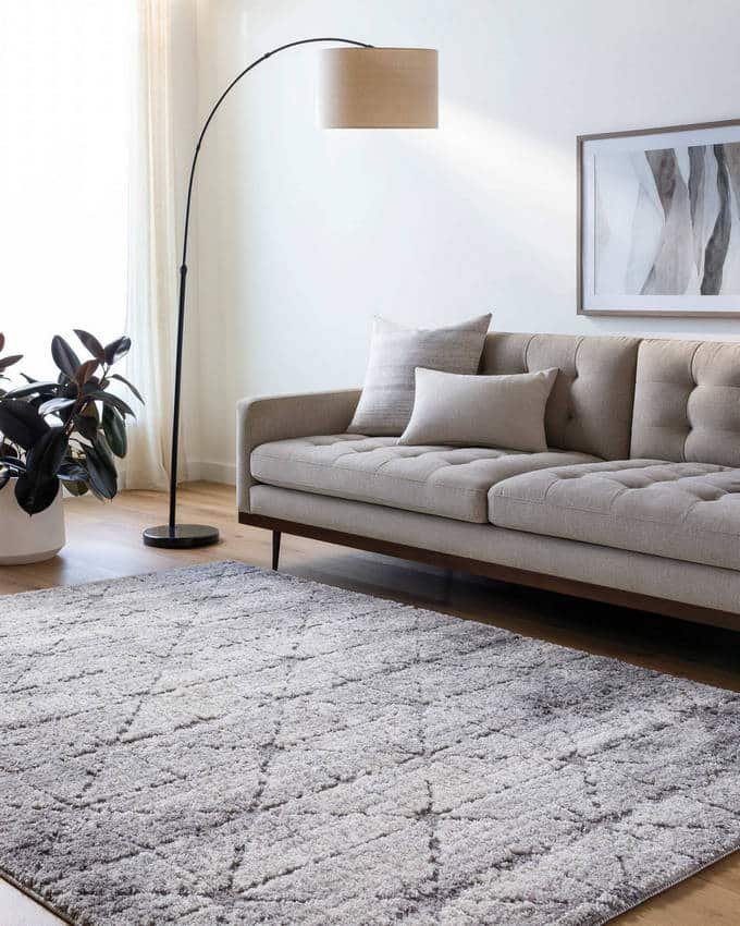 AAAC0424-roomscene_201-1 Kirsty Cottage Grey Area Rug - Image 1