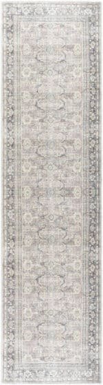 Eran Traditional Light Silver Washable Area Rug - Image 10