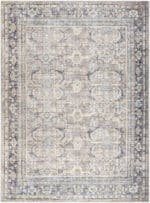 Eran Traditional Light Silver Washable Area Rug - Image 4