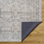 Eran Traditional Light Silver Washable Area Rug - Image 8