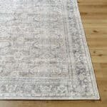 Eran Traditional Light Silver Washable Area Rug - Image 6