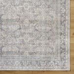 Eran Traditional Light Silver Washable Area Rug - Image 9