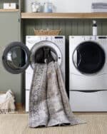 Eran Traditional Light Silver Washable Area Rug - Image 5