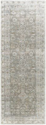 Dian Traditional Khaki/Light Silver Washable Area Rug - Image 11