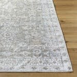 Dian Traditional Khaki/Light Silver Washable Area Rug - Image 6