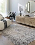 Darling Traditional Warm Grey/Khaki Washable Area Rug - Becki Owens x Livabliss - Image 3