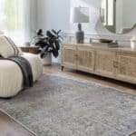 Darling Traditional Light Silver Washable Area Rug - Becki Owens x Livabliss