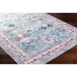 Malek Traditional Denim Washable Area Rug - Image 5