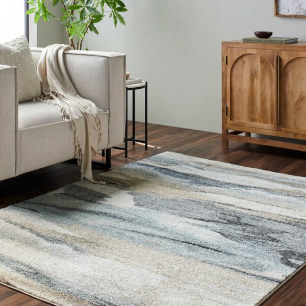 Bennington Modern Aqua Area Rug