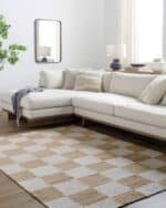 Kamey Texture Tan/Off-White Area Rug - Becki Owens x Livabliss - Image 2