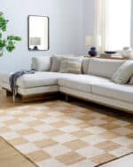 Kamey Texture Tan/Off-White Area Rug - Becki Owens x Livabliss - Image 3