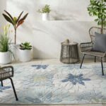 Mohit Coastal Pale Blue Area Rug