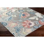 Ottis Coastal Gray/Rust Area Rug - Image 5