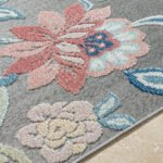 Ottis Coastal Gray/Rust Area Rug - Image 3