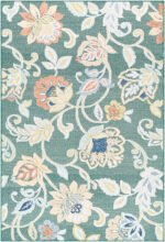 Ottis Coastal Charcoal/Rust Area Rug - Image 7