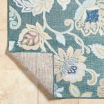 Ottis Coastal Charcoal/Rust Area Rug - Image 4