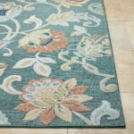 Ottis Coastal Charcoal/Rust Area Rug - Image 3