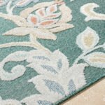Ottis Coastal Charcoal/Rust Area Rug - Image 2