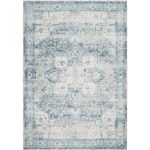 Sequia Traditional Sterling Grey Washable Area Rug
