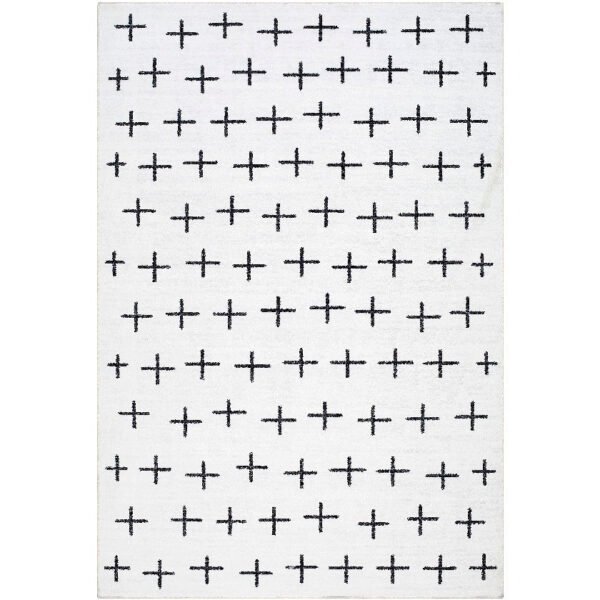 Stephens Modern Off-White Washable Area Rug